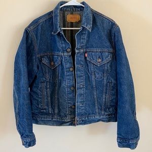 wool lined denim jacket